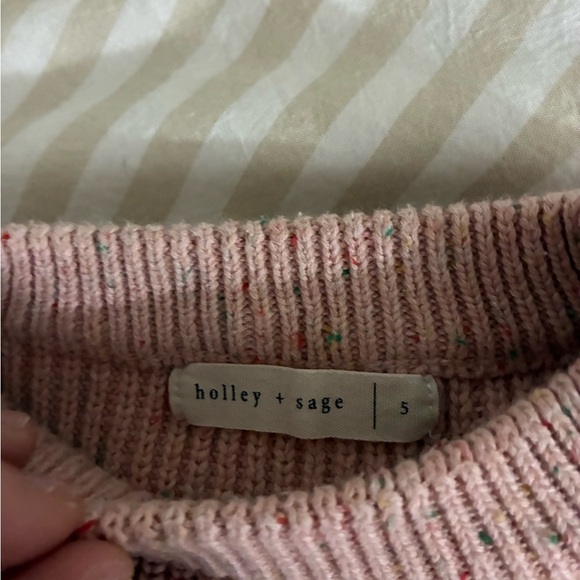 Holley & Sage Pink Knit Sweater Size 5Y - Picture 2 of 3